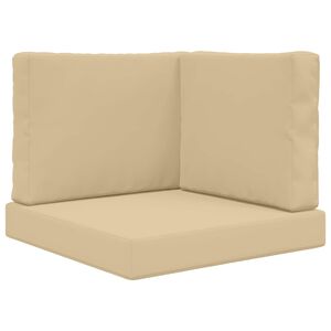 vidaXL Coussin de canap&eacute; d'ext&eacute;rieur Polyester Beige 60 x 60 x 8 cm
