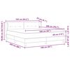 vidaXL Lit &agrave; ressorts avec matelas Cr&egrave;me 160 x 200 cm tissu