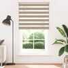 vidaXL Store z&egrave;bre marron sable largeur du tissu 125,9cm polyester