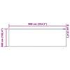 vidaXL Rideau en Dentelle Floral Blanc 260 x 900 cm Polyester