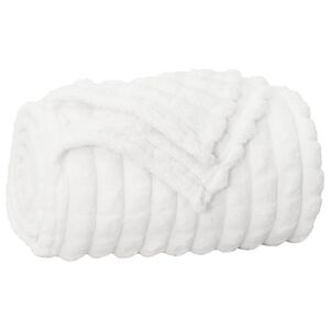 vidaXL Jet&eacute; Blanc 150 x 130 cm 0.5 kg Toison