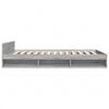 vidaXL Cadre de lit avec tiroirs sans matelas sonoma gris 160x200 cm