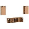 vidaXL Ensemble meuble TV 4 pcs Bois Ancien Bois d'ing&eacute;nierie