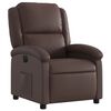 vidaXL Fauteuil inclinable &eacute;lectrique Marron Similicuir