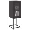 vidaXL Buffet noir 36x39x107 cm acier lamin&eacute; &agrave; froid