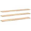 vidaXL &Eacute;tag&egrave;res flottantes 3 pcs 140x20x2 cm acacia massif non trait&eacute;