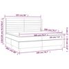 vidaXL Sommier &agrave; lattes de lit et matelas Gris fonc&eacute; 200x200cm Velours