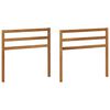 vidaXL Accoudoir 2 pcs Naturel 79 x 4 x 73 cm Bois d'Acacia Massif