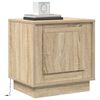 vidaXL Cabinet de chevet Ch&ecirc;ne Sonoma 44 x 34,5 x 45 cm