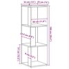 vidaXL Armoire d'angle ch&ecirc;ne artisanal 33x33x100 cm bois d'ing&eacute;nierie