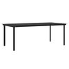 vidaXL Ensemble &agrave; manger de jardin coussins 9 pcs Beige/noir