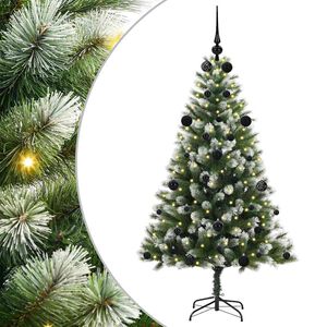 vidaXL Arbre de No&euml;l artificiel avec neige artificielle 150 LED
