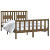 vidaXL Cadre de lit sans matelas marron miel pin massif 120x200 cm