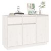 vidaXL Buffet blanc 110x34x75 cm bois massif de pin
