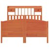 vidaXL Lit biblioth&egrave;que sans matelas cire marron 140x200 cm pin massif