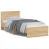 vidaXL Cadre de lit sans matelas avec lumi&egrave;res LED 75x190 cm