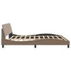 vidaXL Cadre de lit Dover cappuccino 200x200 cm similicuir