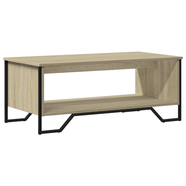 vidaXL Table basse ch&ecirc;ne sonoma 100x51x40 cm bois d'ing&eacute;nierie