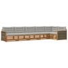 vidaXL Ensemble de canap&eacute;s d'ext&eacute;rieur 6 pcs Naturel et gris clair