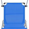 vidaXL Chaises longues pliables et toit lot de 2 Aluminium textil&egrave;ne