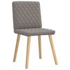 vidaXL Chaises &agrave; manger lot de 6 taupe tissu
