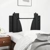 vidaXL Coussin de t&ecirc;te de lit Viana noir et blanc 100 cm similicuir