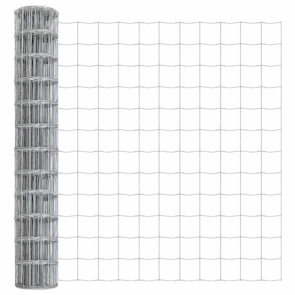 vidaXL Cl&ocirc;ture Euro 1,2 x 10 m Fer rev&ecirc;tu de PVC