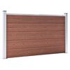 vidaXL Clôture de jardin WPC 526x106 cm Marron