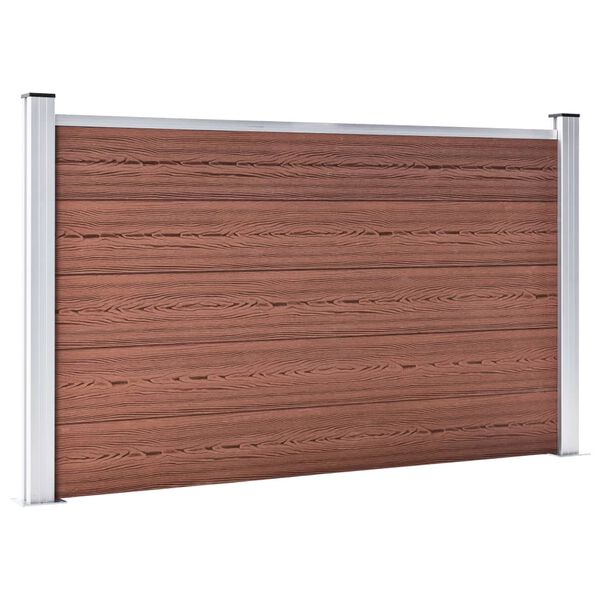 vidaXL Clôture de jardin WPC 526x106 cm Marron