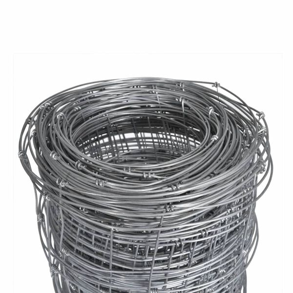 vidaXL Cl&ocirc;ture de jardin acier galvanis&eacute; 50 m 80 cm