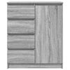 vidaXL Buffet avec tiroirs sonoma gris 71x35x84 cm bois d'ing&eacute;nierie