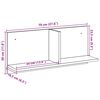 vidaXL Armoire murale 70x16,5x30 cm ch&ecirc;ne marron bois d'ing&eacute;nierie
