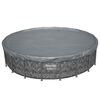 Bestway Couverture de piscine &Oslash;6,1 m Rond Polyester Gris