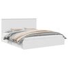 vidaXL Lit de Rangement Blanc 180 x 200 cm Bois d'ing&eacute;nierie