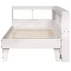 vidaXL Lit biblioth&egrave;que sans matelas blanc 75x190cm bois de pin massif