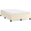 vidaXL Cadre de lit sans matelas cr&egrave;me 120x190 cm similicuir