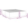 vidaXL Cadre de lit sans matelas cappuccino 200x200 cm similicuir