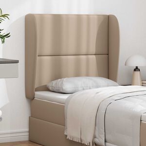 vidaXL Oreille de t&ecirc;te de lit Marron 80 x 23 x 6 cm PVC
