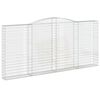 vidaXL Paniers &agrave; gabions arqu&eacute;s 9 pcs 400x30x180/200 cm Fer galvanis&eacute;