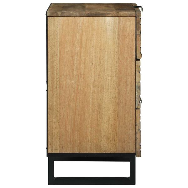 vidaXL Cabinet de chevet Marron 50 x 33 x 62 cm Bois d'acacia massif