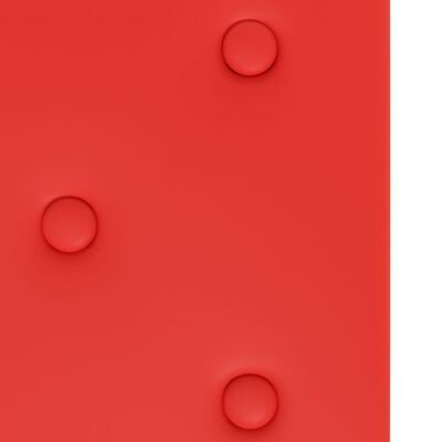 vidaXL Panneaux muraux 12 pcs Rouge 90x30 cm Similicuir 3,24 m²