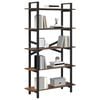vidaXL &Eacute;tag&egrave;re Ch&ecirc;ne fum&eacute; 100 x 33,5 x 178 cm Bois d'ing&eacute;nierie