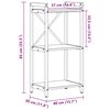 vidaXL &Eacute;tag&egrave;re Bois ancien 40 x 30 x 85 cm Bois d'ing&eacute;nierie