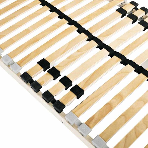 vidaXL Sommier &agrave; lattes Marron 80 x 190 cm Bois de h&ecirc;tre massif