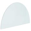 vidaXL Plaque en verre de chemin&eacute;e Transparent 1000 x 600 mm Verre