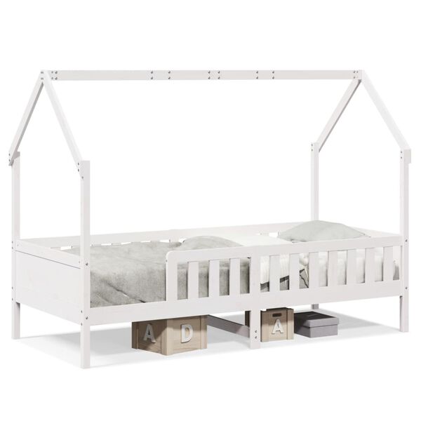 vidaXL Cadre de lit d'enfants forme de maison sans matelas pin