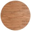 vidaXL Dessus de table rond Marron clair &Oslash;70x1,5 cm Bois ch&ecirc;ne trait&eacute;