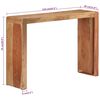 vidaXL Table console 110x30x76 cm bois massif d'acacia
