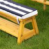 KidKraft Jeu de table et banc de jardin pour enfants Bois Bleu 00106