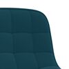vidaXL Chaise pivotante de salle &agrave; manger Bleu Velours